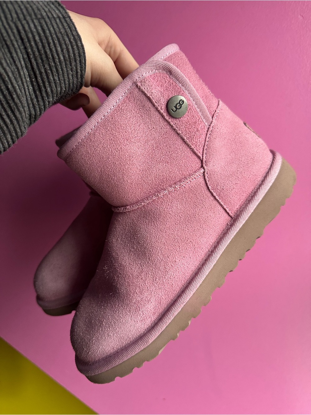 UGG Jona Pink Suede Boot (KIDS SIZE 2)